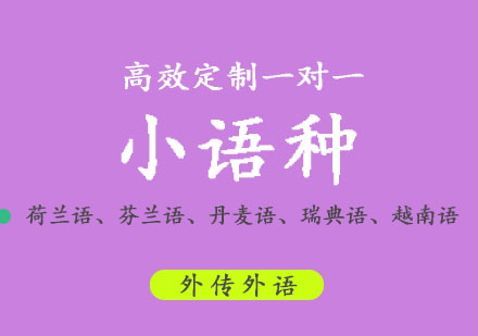 小语种纯外教培训一对一