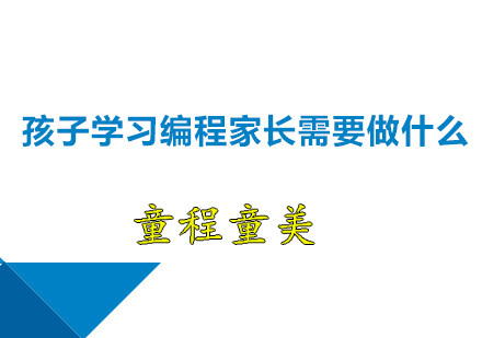 深圳编程-孩子学习编程家长需要做什么
