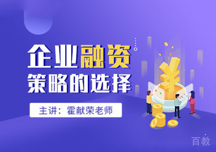 企业融资策略的选择培训班
