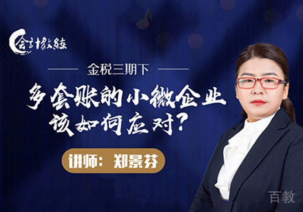 多套账的小微企业该怎么应对培训班