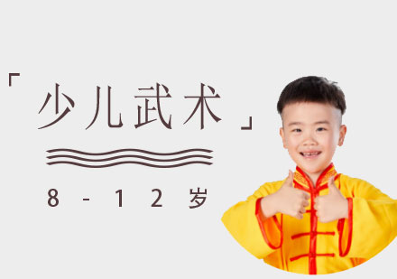 上海武术功夫少儿武术培训智勇双全课程「8-12岁」
