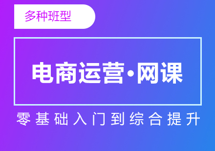 上海电商网销淘宝京东电商运营在线培训课程