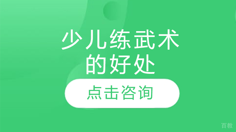 《少儿练武术的好处》