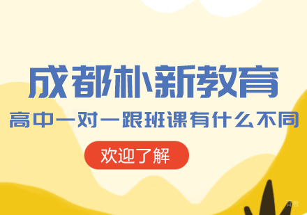 成都高中辅导-成都朴新教育高中一对一跟班课有什么不同