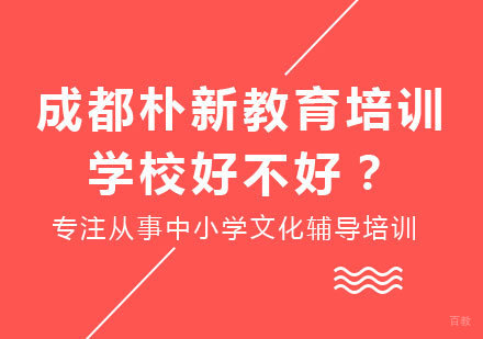 成都朴新教育培训学校好不好？