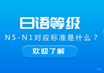 日语等级N5-N1对应标准是什么？