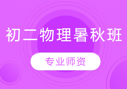 初二物理暑秋班