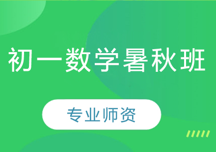 初一数学暑秋班