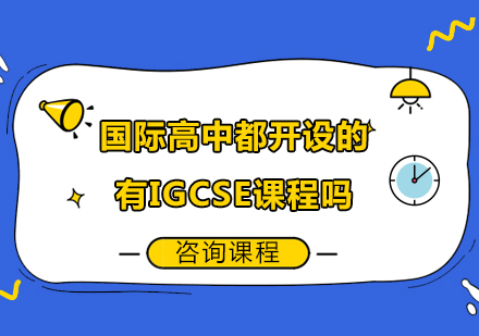 北京国际高中-国际高中都开设的有IGCSE课程吗