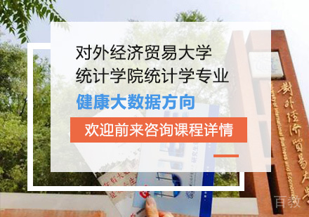 北京对外经济贸易大学统计学院统计学专业健康大数据方向培训班