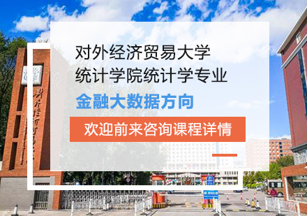 北京对外经济贸易大学统计学院统计学专业金融大数据方向培训班