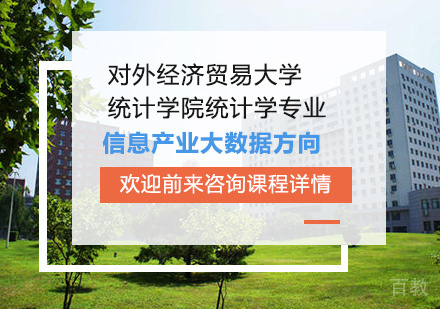 北京对外经济贸易大学统计学院统计学专业信息产业大数据方向培训班