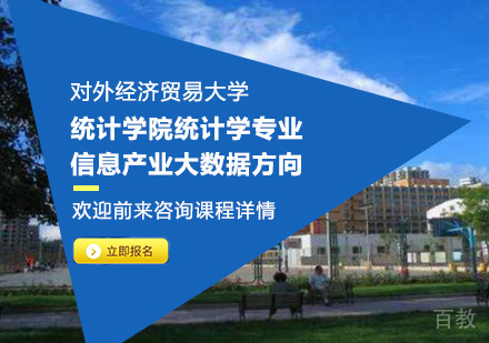 对外经济贸易大学统计学院统计学专业信息产业大数据方向培训班