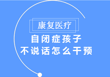 自闭症孩子不说话怎么干预
