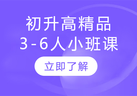 上海中考初升高精品3-6人小班课