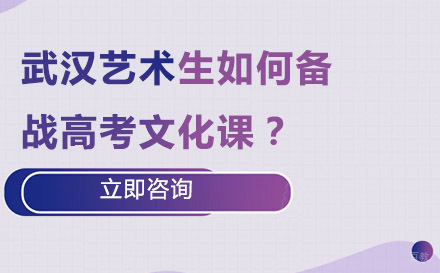 武汉艺术生如何备战高考文化课？