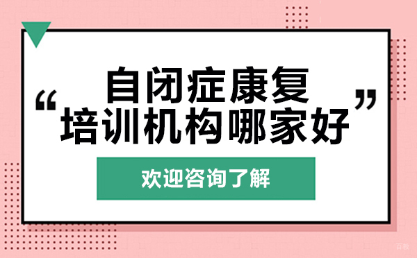 广州自闭症康复培训机构哪家好