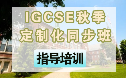 石家庄IGCSE秋季定制化同步班