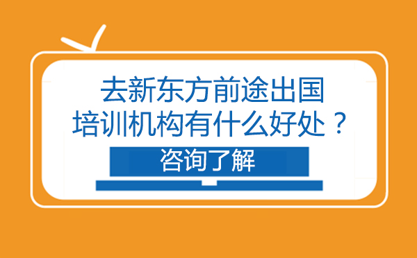 去新東方前途出國培訓(xùn)機構(gòu)有什么好處？