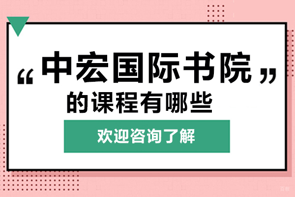 深圳国际高中-深圳中宏国际书院的课程有哪些