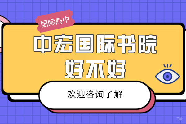 深圳国际高中-深圳中宏国际书院好不好