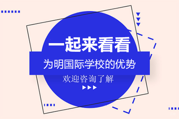 一起来看看深圳为明国际学校的优势