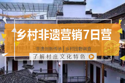 上海乡村非遗直播营销7日营