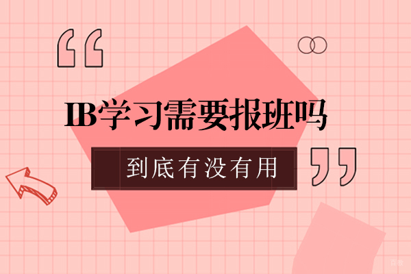 IB学习需要报班吗-学习IB有什么好处