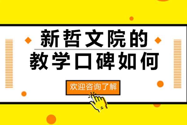 深圳新哲文院的教學(xué)口碑如何