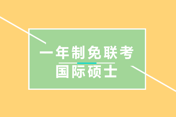 一年制免聯(lián)考國(guó)際碩士