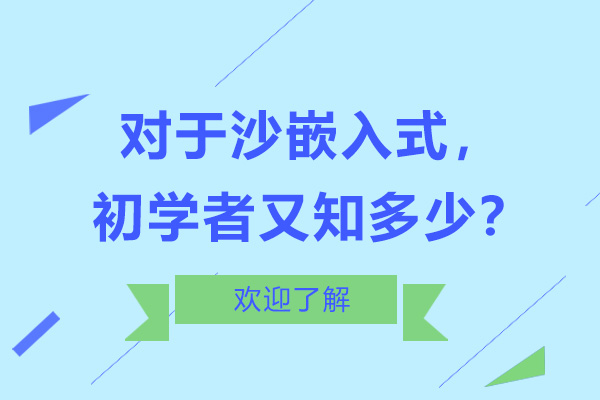 对于沙嵌入式，初学者又知多少？