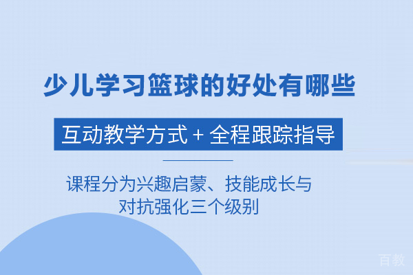 少儿学习篮球的好处有哪些