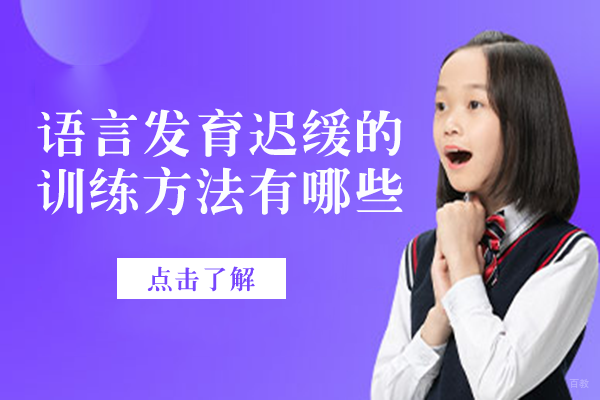 语言发育迟缓的训练方法有哪些