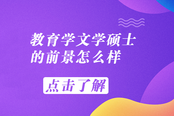 长沙学历考研-教育学文学硕士的前景怎么样