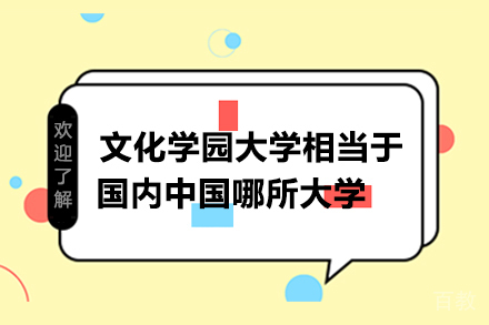 文化学园大学相当于国内中国哪所大学?