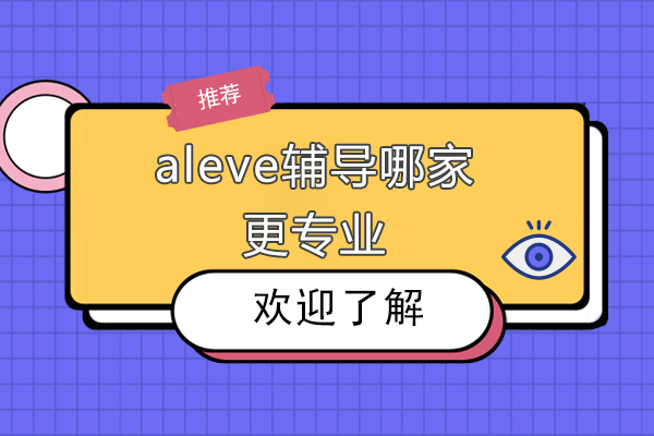 aleve辅导哪家更专业