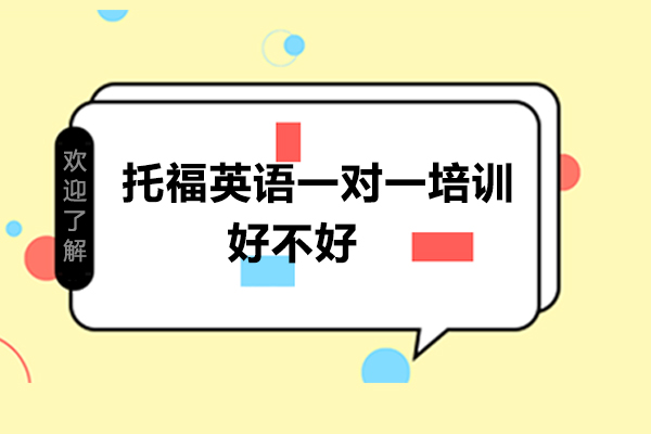 托福英语一对一培训好不好