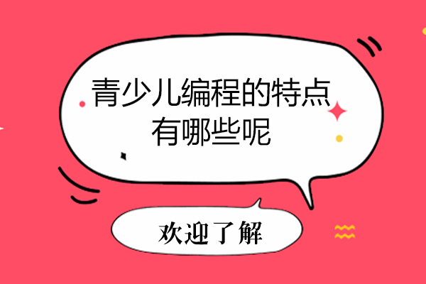 青少儿编程的特点有哪些呢