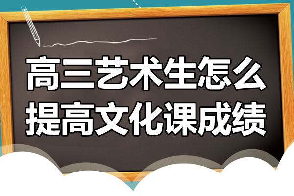 高三艺术生怎么提高文化课成绩