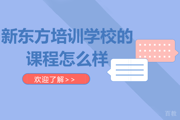 贵阳新东方培训学校的1对2课程怎么样