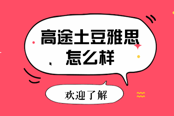 石家庄高途土豆雅思怎么样