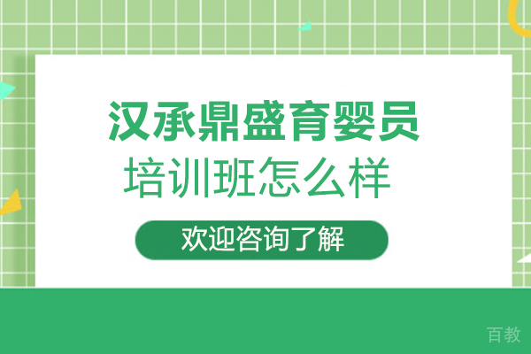 西安汉承鼎盛育婴员培训班怎么样