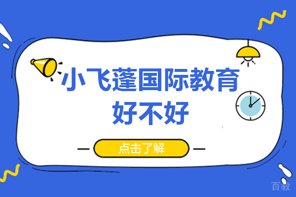 成都小飞蓬国际教育好不好