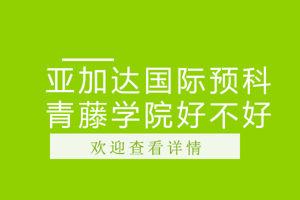 廣州亞加達(dá)國(guó)際預(yù)科青藤學(xué)院好不好