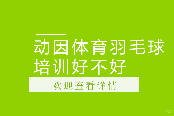 广州动因体育羽毛球培训好不好