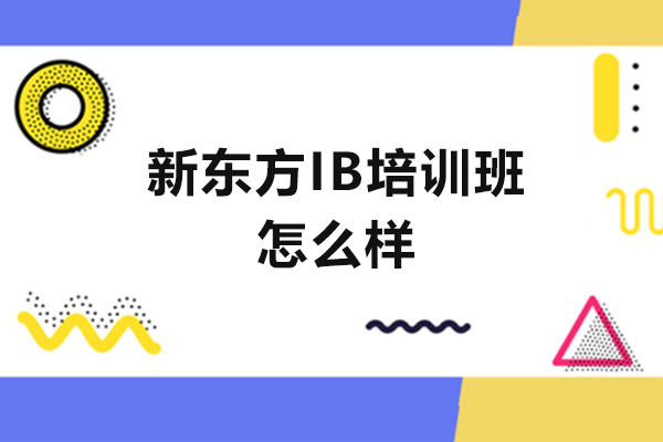 福州新东方IB培训班怎么样