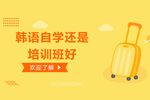 韩语自学还是培训班好