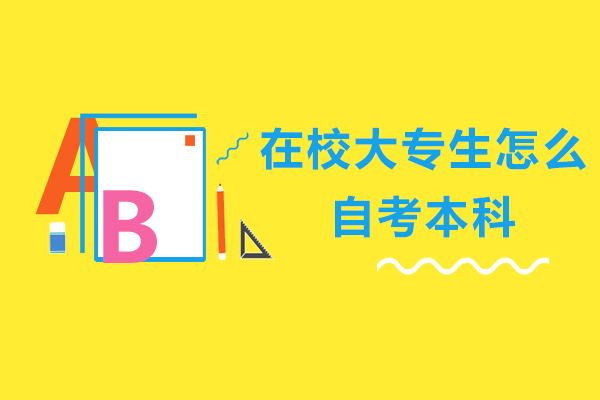 在校大专生怎么自考本科