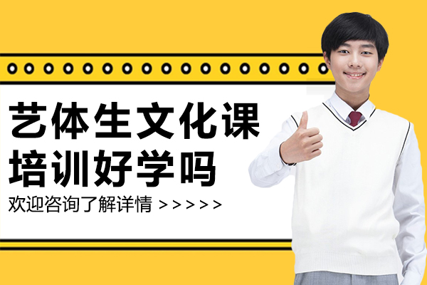 艺体生文化课培训好学吗
