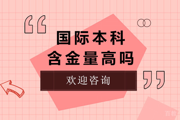 济南国际本科含金量高吗
